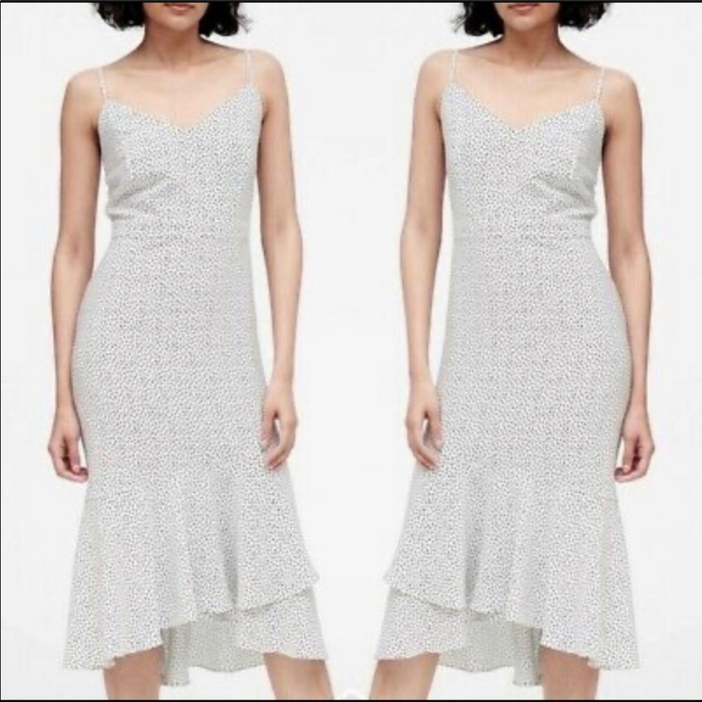 NWT banana republic midi sheath flounce dress 4
